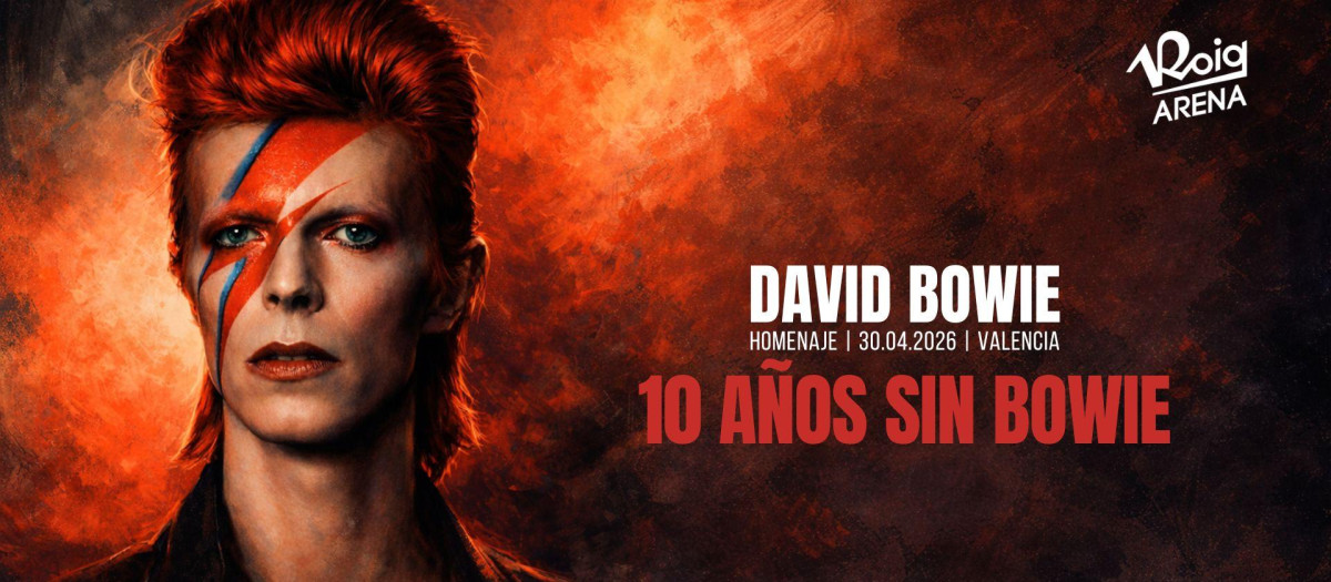 Cartel del homenaje a David Bowie en el Roig Arena