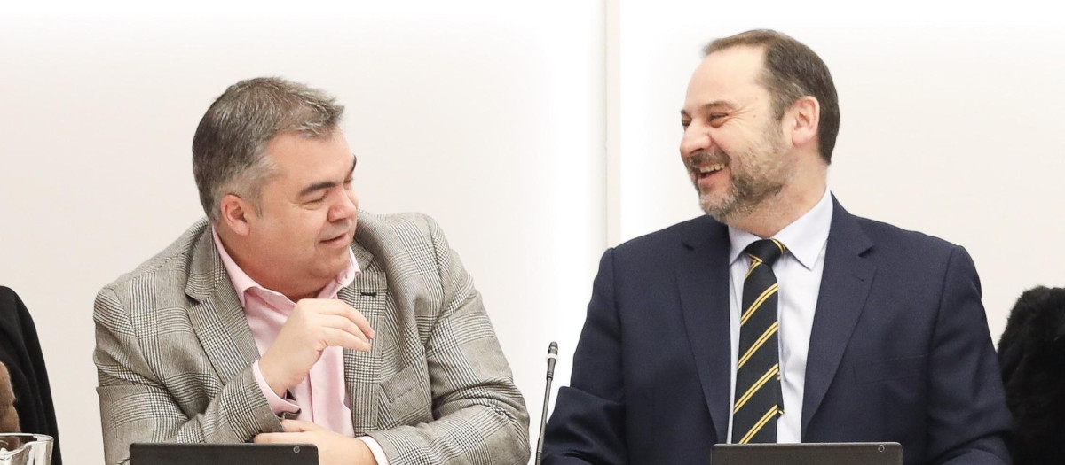 Santos Cerdán y José Luis Ábalos en una imagen de archivo de 2020