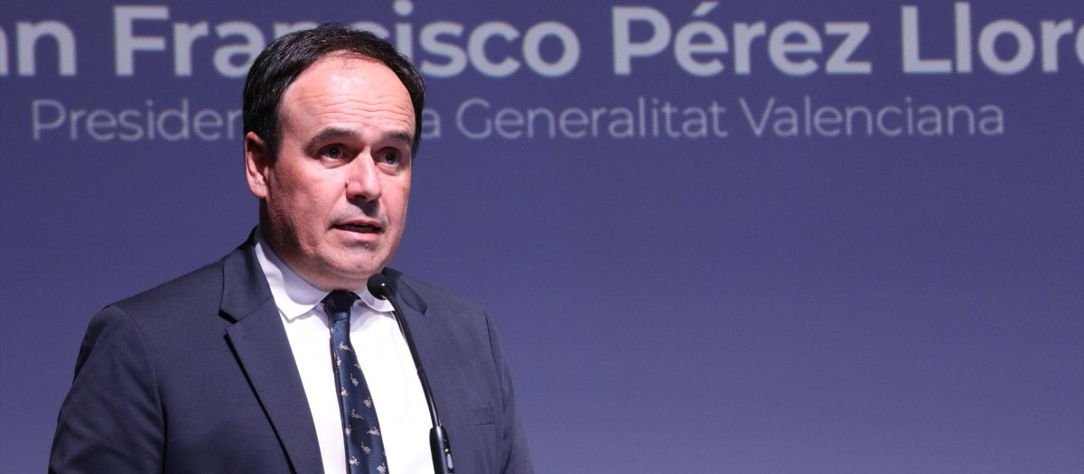 Imagen de archivo del presidente de la Generalitat Valenciana, Juanfran Pérez Llorca