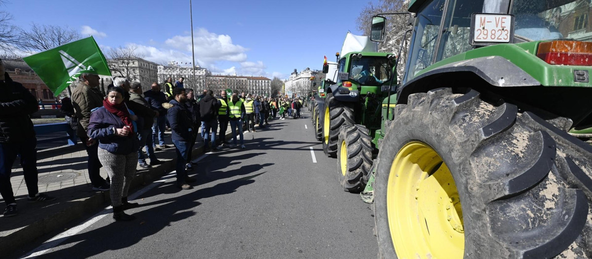 Protestas de agricultores en Madrid en 2024.