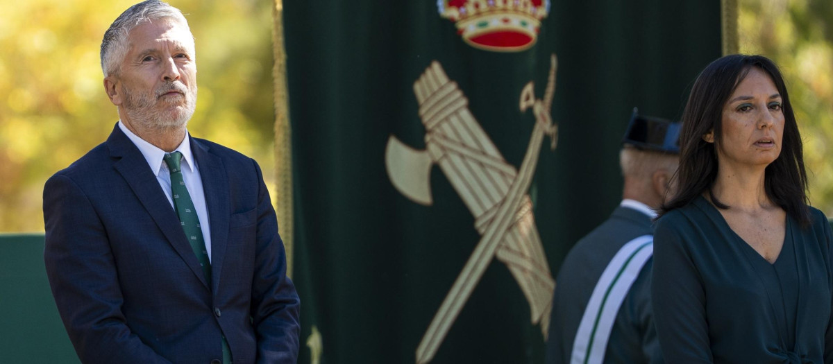 el ministro del Interior, Fernando Grande-Marlaska y la directora general de la Guardia Civil, Mercedes González