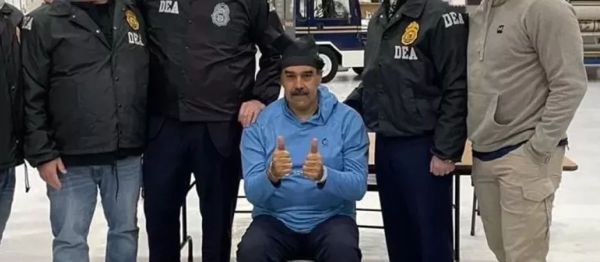 Nicolás Maduro posando ante las cámaras a su llegada a Nueva York