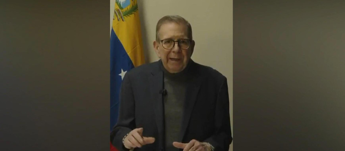 05/01/2026.- Captura de un video compartido en la cuenta de X del líder opositor venezolano Edmundo González Urrutia afirmó este domingo que lo sucedido en Venezuela tras la captura por parte de EE.UU. del presidente Nicolás Maduro "constituye un paso importante pero no suficiente" y que la "normalización real del país solo será posible cuando se libere a todos los venezolanos privados de libertad por razones políticas". EFE/X / SOLO USO EDITORIAL/SOLO DISPONIBLE PARA ILUSTRAR LA NOTICIA QUE ACOMPAÑA (CRÉDITO OBLIGATORIO)