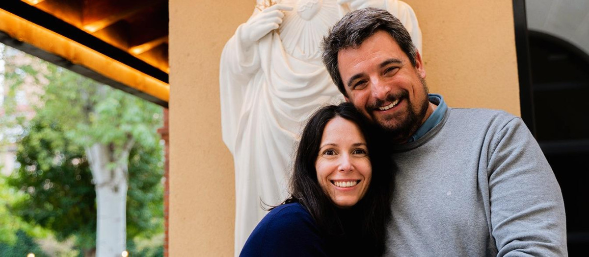 Esther y Miguel, los promotores de 'Sí a María'