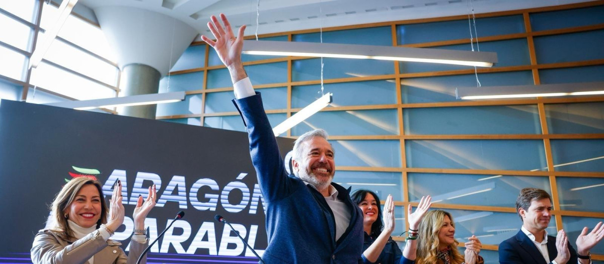 El presidente del PP de Aragón, Jorge Azcón