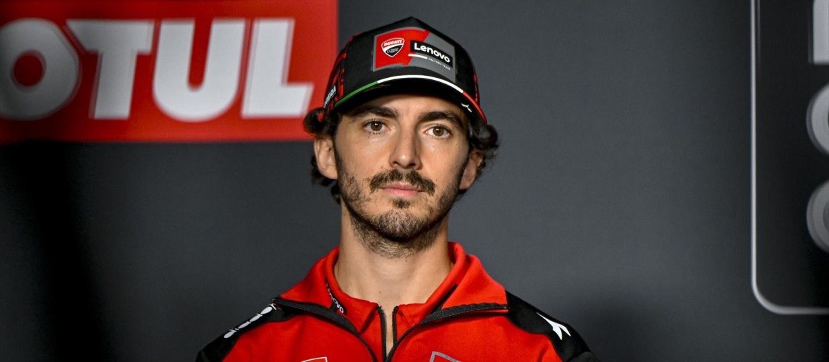 (Foto de ARCHIVO)
BAGNAIA Francesco (ita), Ducati Lenovo Team, Ducati Desmosedici GP25, portrait, press conference during the 2025 MotoGP Motul Grand Prix of the Valencian Community from November 14 to 16, in Valencia on the Ricardo Tormo circuit, Spain - Photo Studio Milagro / DPPI

GIGI SOLDANO / DPPI Media / AFP7 / Europa Press
13/11/2025 ONLY FOR USE IN SPAIN