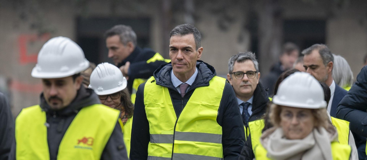 Sánchez en las obras de la Operación Campamento