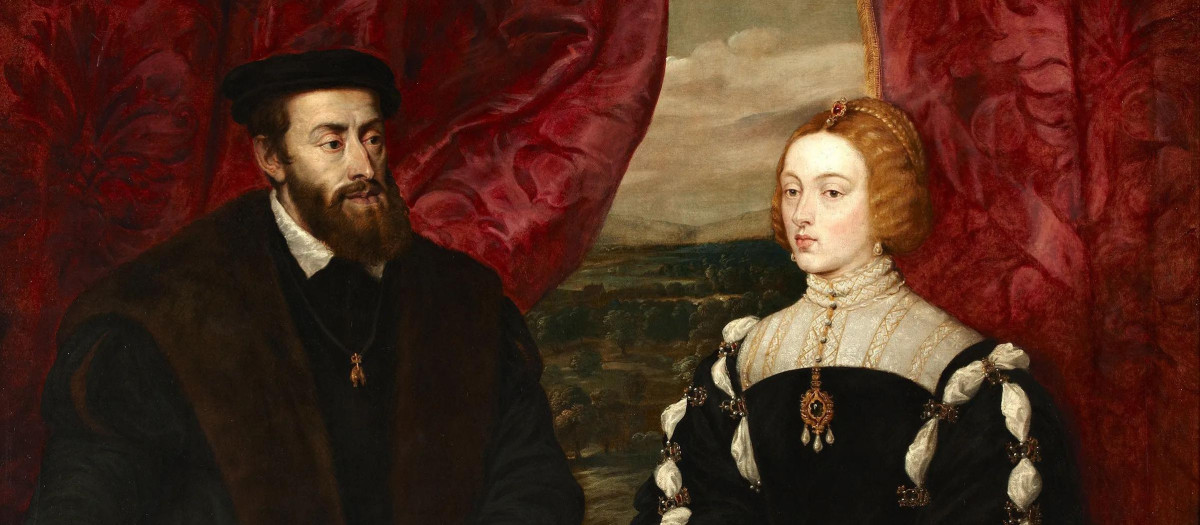 'El emperador Carlos V y la emperatriz Isabel de Portugal', obra de Rubens