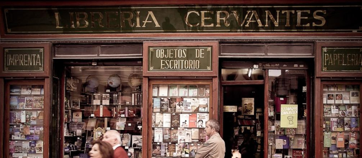 Antigua librería Cervantes de Málaga