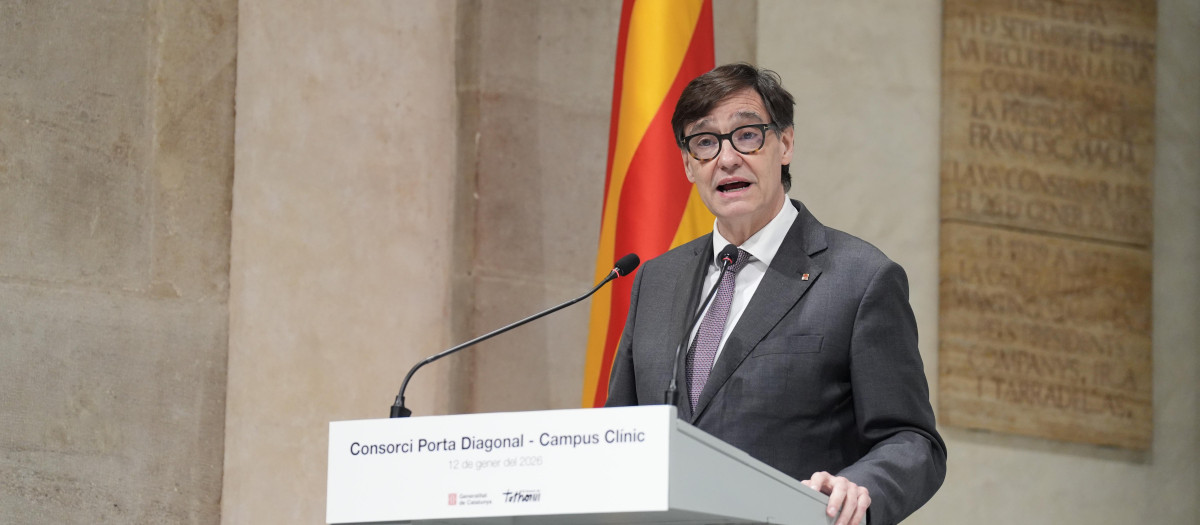 El presidente catalán, Salvador Illa