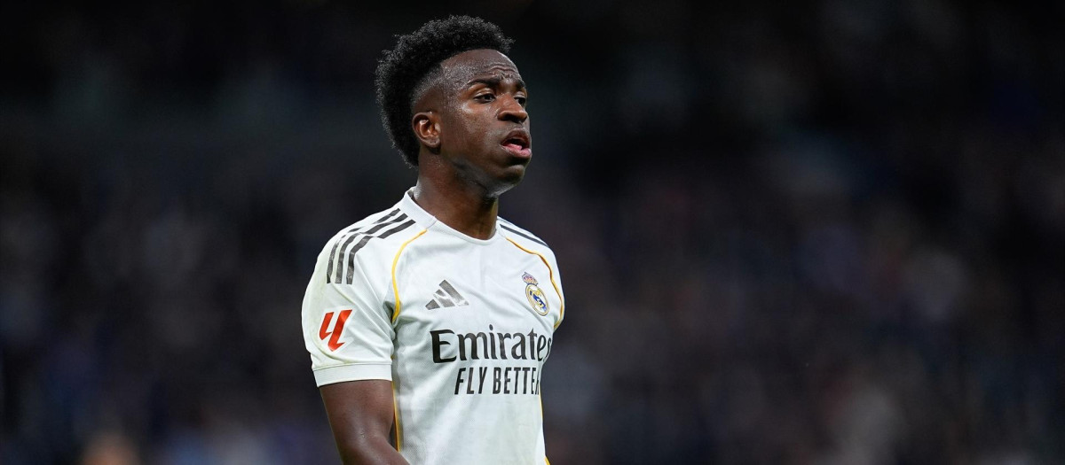 Vinicius Jr., en un partido con el Real Madrid esta temporada