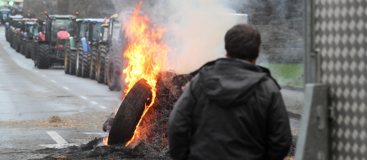 Tractoradas en España contra el trato de la UE con Mercosur