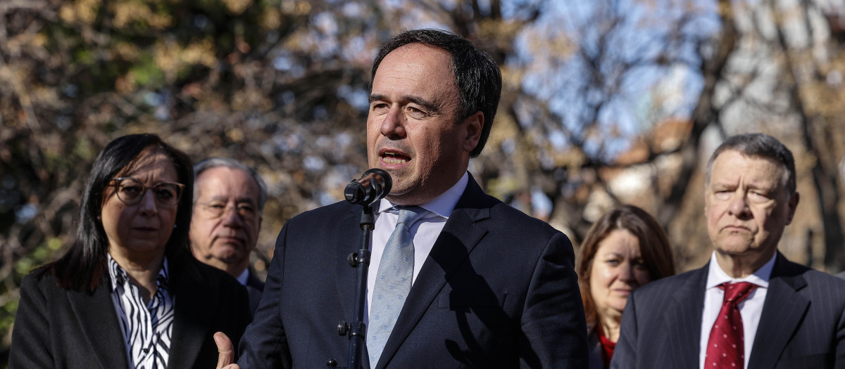 Imagen de Juanfran Pérez Llorca en el homenaje a Manuel Broseta.