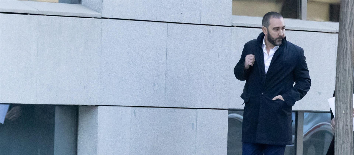 El empresario Víctor de Aldama a su llegada al interrogatorio del juez instructor del 'caso Koldo'