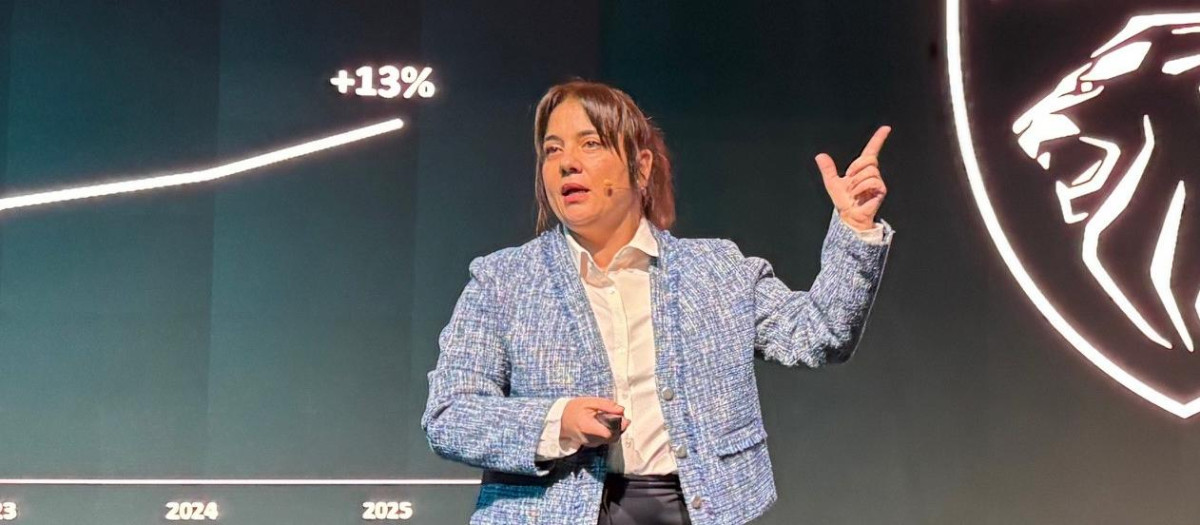 Ana Ortega durante la rueda de prensa