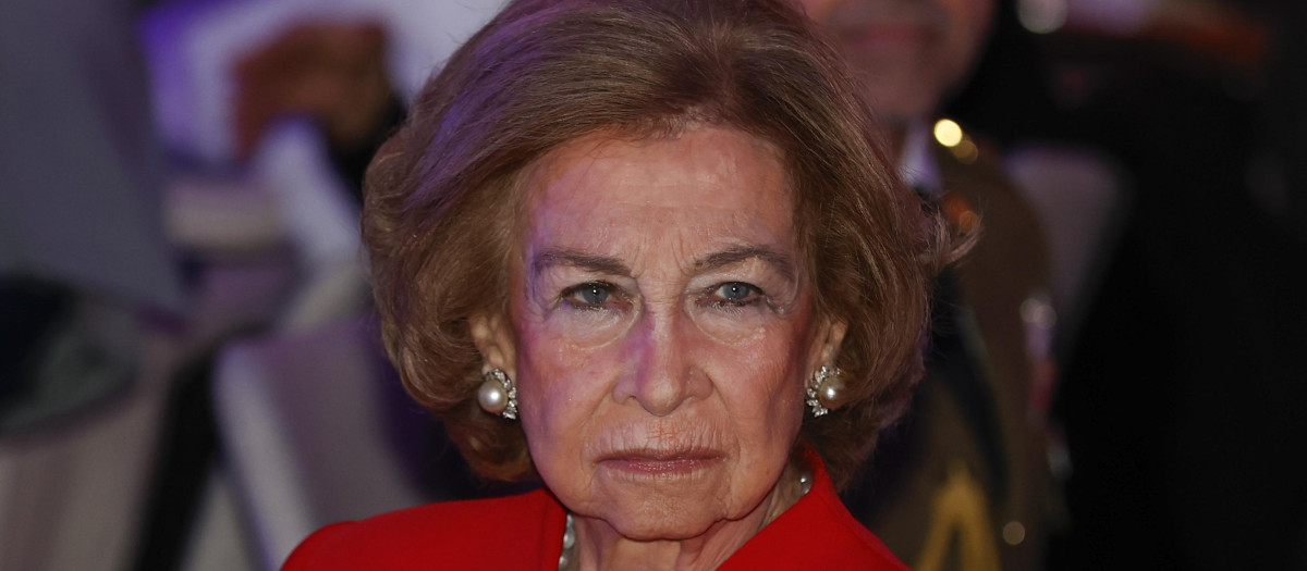 Queen Emeritus Sofia attending Principe Talal para el Desarrollo Humano awards in Madrid on Monday, 24 November 2025.