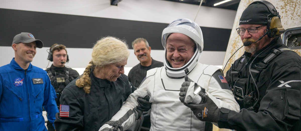 El astronauta de la NASA Mike Fincke