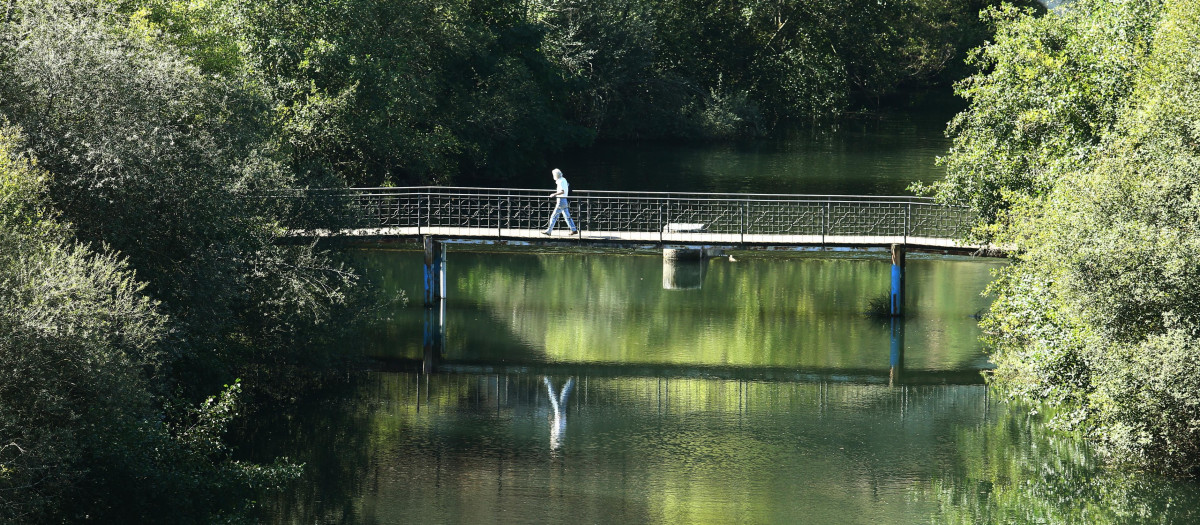 El río Sil a su paso por Ponferrada