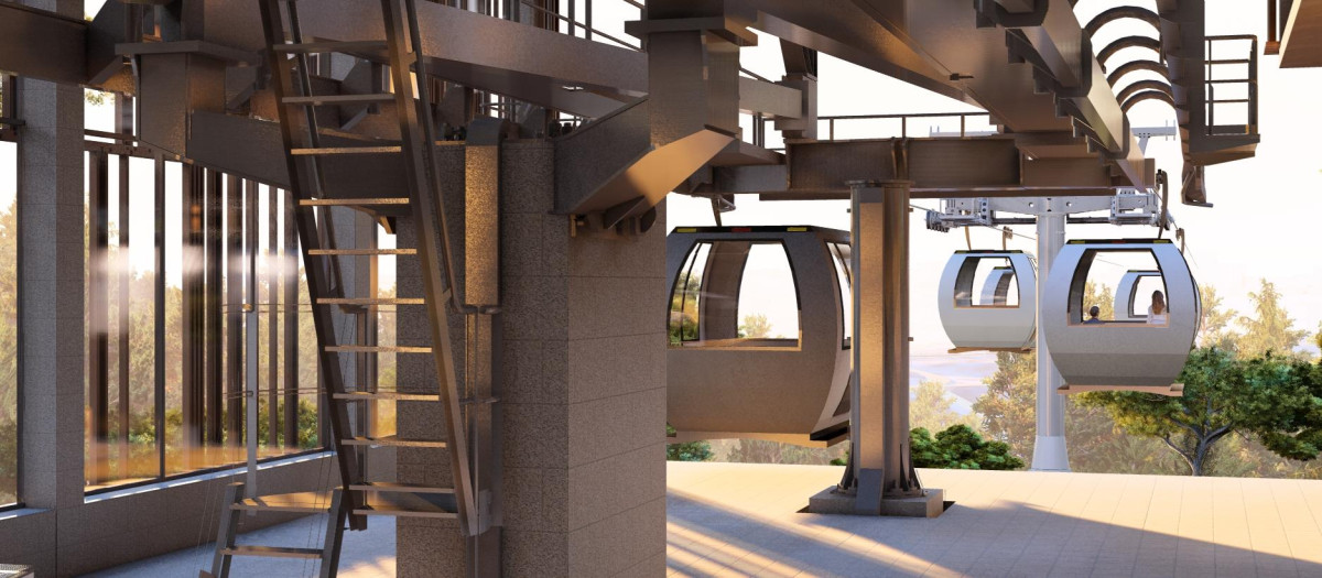 Vistazo del nuevo teleférico de Madrid