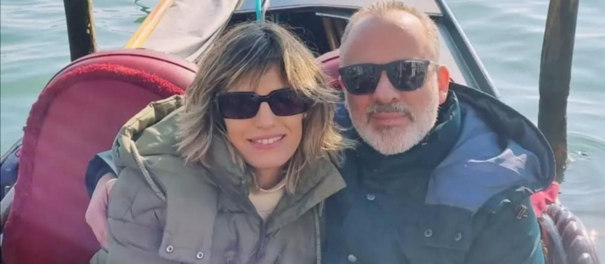 Javier Gutiérrez y su pareja