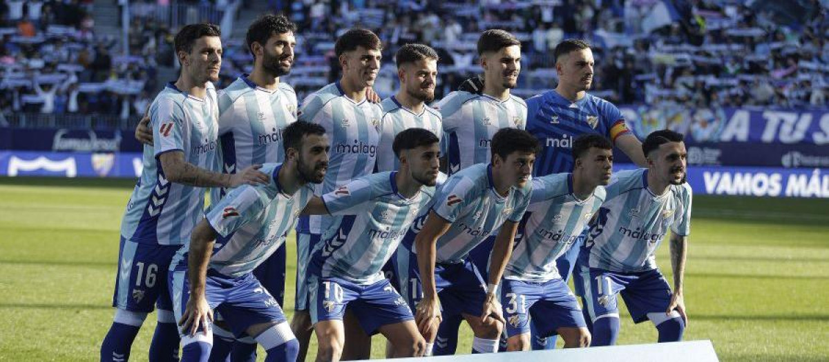 La alineación del Málaga la pasada jornada