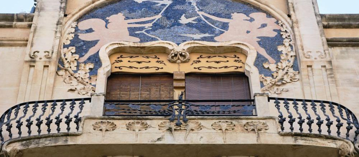 Uno de los edificios modernistas de la ciudad de Alcoy, Alicante