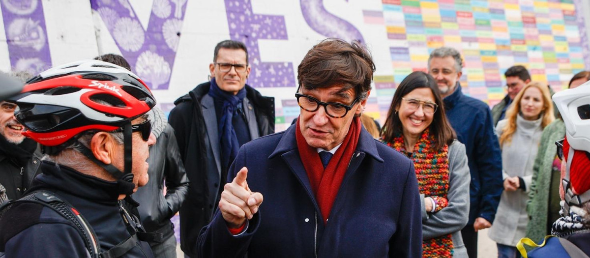 Salvador Illa, hace unos días