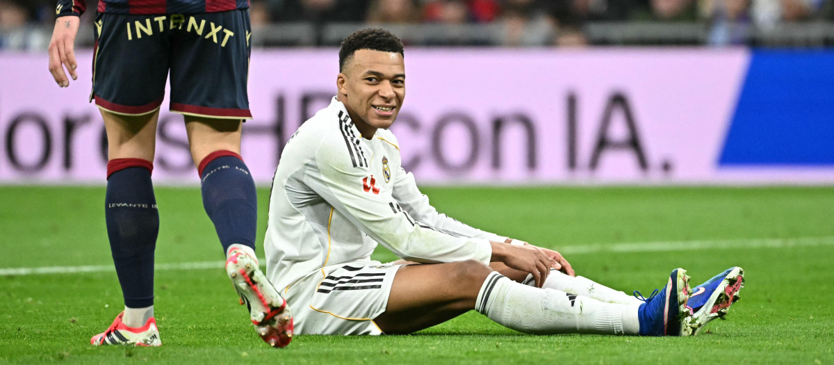 Kylian Mbappé, en el partido ante el Levante