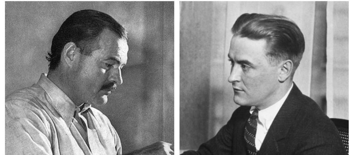 Ernest Hemingway y Francis Scott Fitzgerald