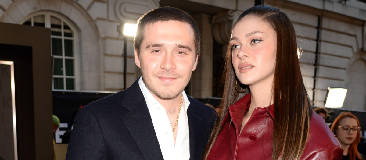 Brooklyn Beckham and actress Nicole Peltz attending 'Beckham' documentary film premiere in London, UK - 03 Oct 2023