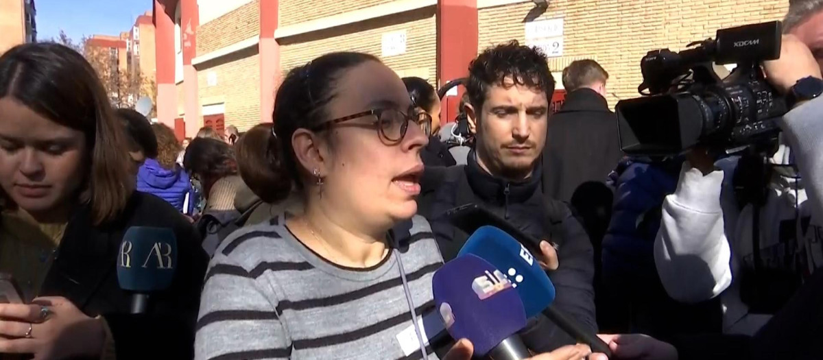 María del Mar Fadón, hermana de uno de los tripulantes del Alvia desaparecidos en el accidente