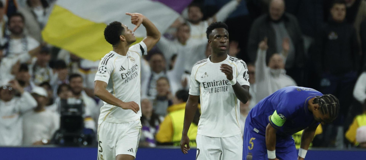 Bellingham y Vinicius, en el Real Madrid - AS Monaco