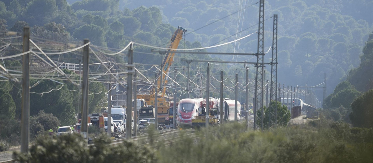Imagen de la zona del siniestro ferroviario.