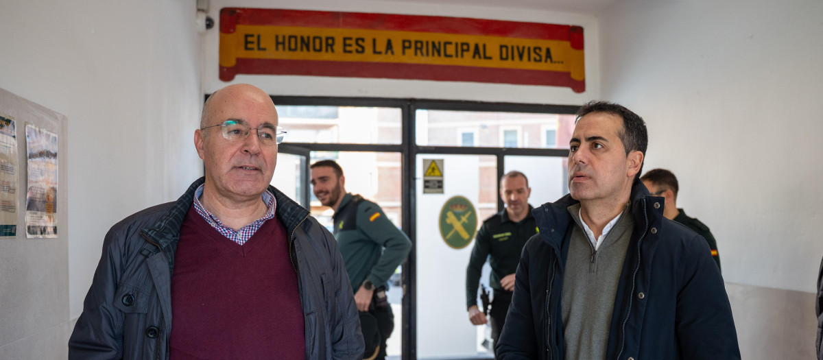 Visita de la Diputación de Castellón a las obras del cuartel de la Guardia Civil de Benicarló