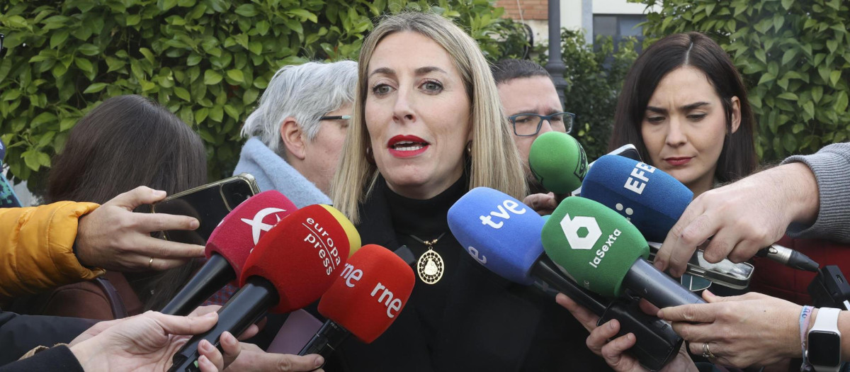 La presidenta en funciones de Extremadura, María Guardiola