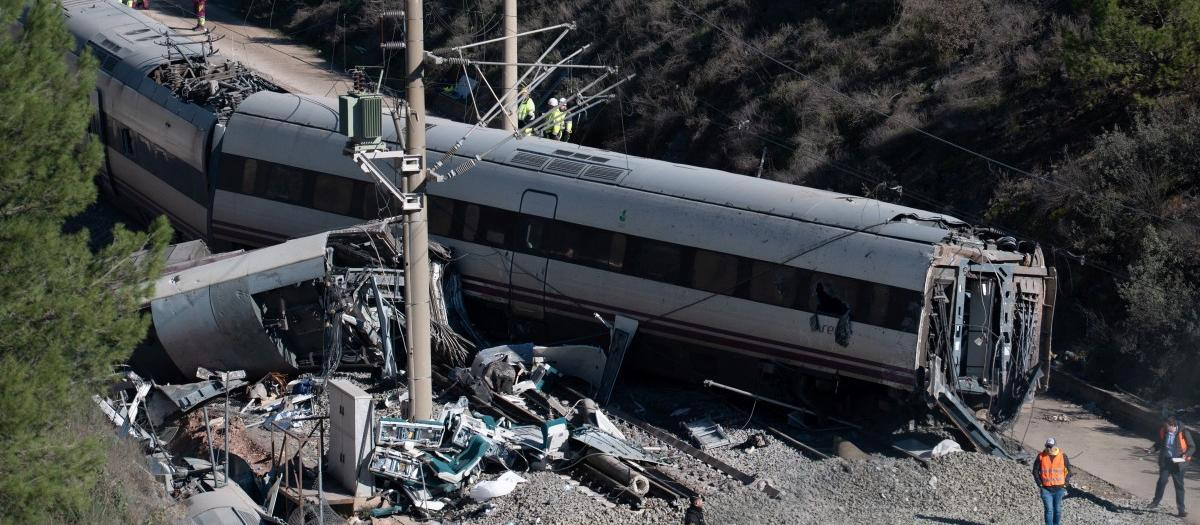 Imagen del Alvia siniestrado en Adamuz