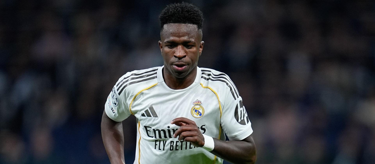 Vinicius Jr., en un partido con el Real Madrid