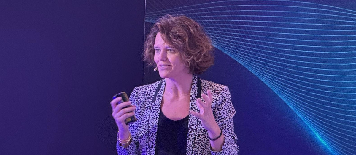 Mar Pieltain, durante la presentación de resultados