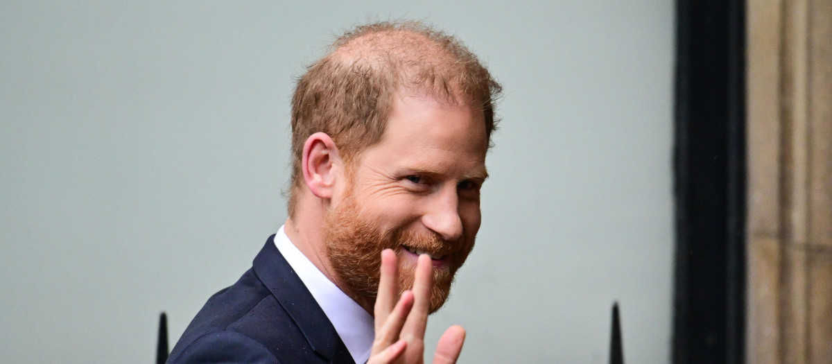 Prince Harry arrives at the Royal Courts of Justice for the High Court Trial against Associated Newspapers.