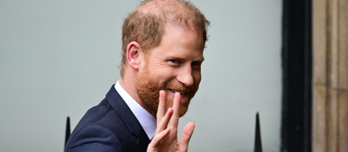 Prince Harry arrives at the Royal Courts of Justice for the High Court Trial against Associated Newspapers.