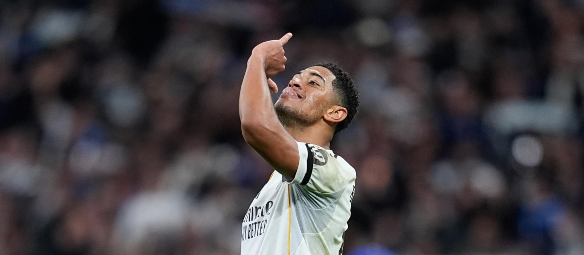 (Foto de ARCHIVO)
Jude Bellingham of Real Madrid CF celebrates a goal during UEFA Champions League 2025/26 League Phase MD7 football match played between Real Madrid and AS Monaco at Bernabeu stadium on January 20, 2026, in Madrid, Spain.

Dennis Agyeman / AFP7 / Europa Press
20/1/2026 ONLY FOR USE IN SPAIN