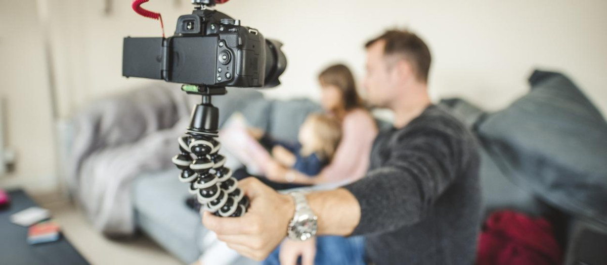 Familia de creadores de contenido