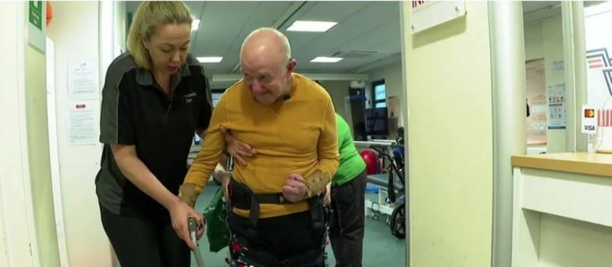 Harold en el centro de rehabilitación
