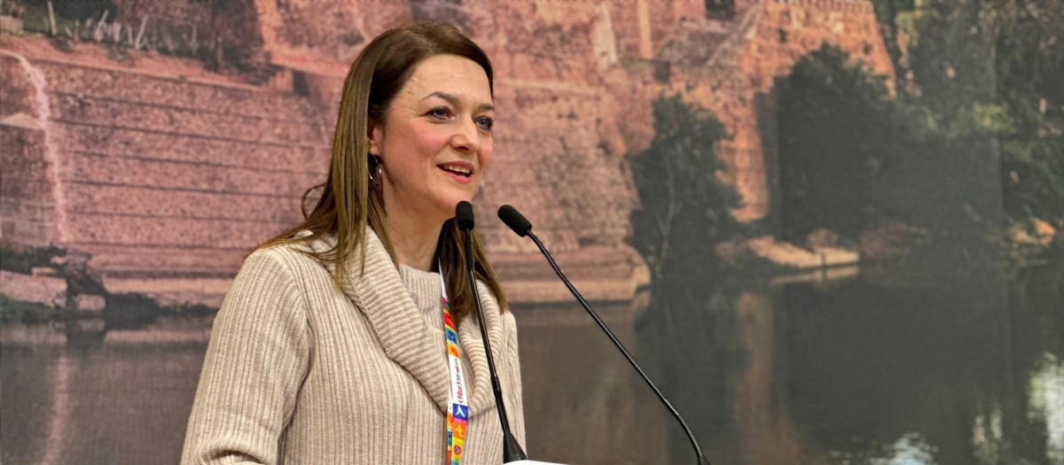 La concejal de Turismo de Talavera de la Reina, Gelen Delgado en Fitur.

REMITIDA / HANDOUT por AYUNTAMIENTO
Fotografía remitida a medios de comunicación exclusivamente para ilustrar la noticia a la que hace referencia la imagen, y citando la procedencia de la imagen en la firma
24/1/2026