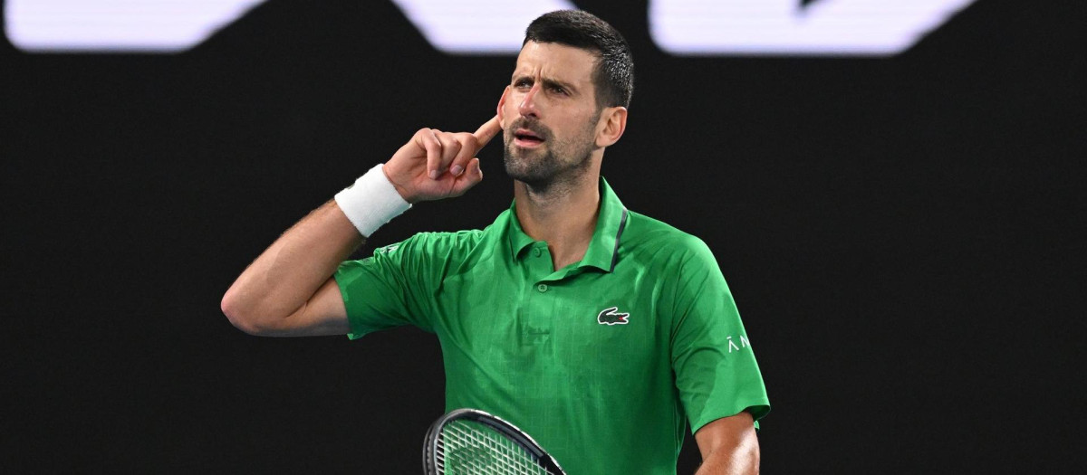 Novak Djokovic, durante el Open de Australia