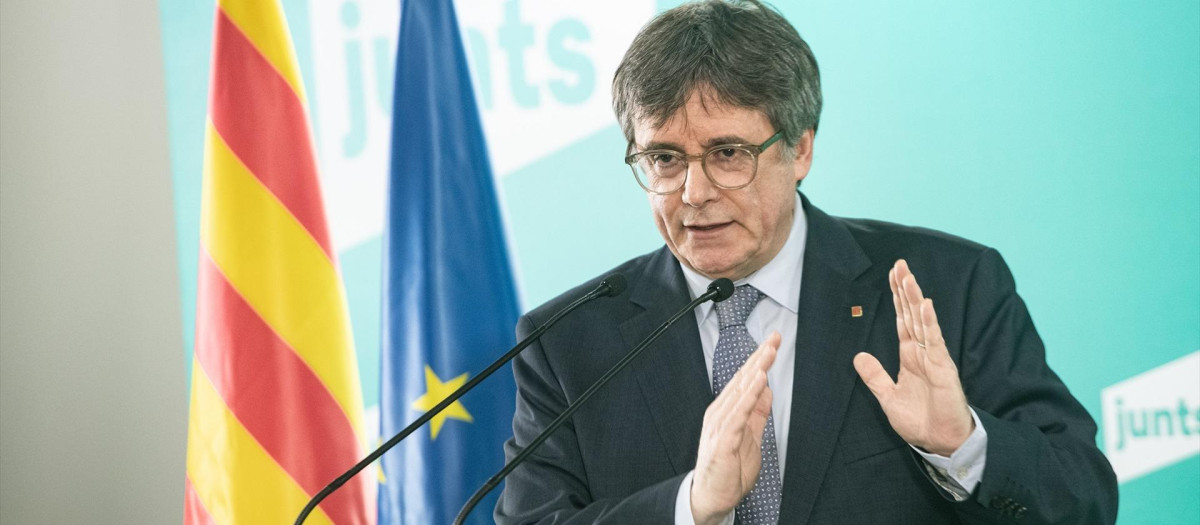 El presidente de Junts per Catalunya, Carles Puigdemont