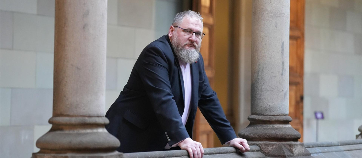 El director del Museo Estatal de Auschwitz-Birkenau, Piotr Cywinski, en una entrevista de Europa Press.

DAVID ZORRAKINO - EUROPA PRESS
20/1/2026