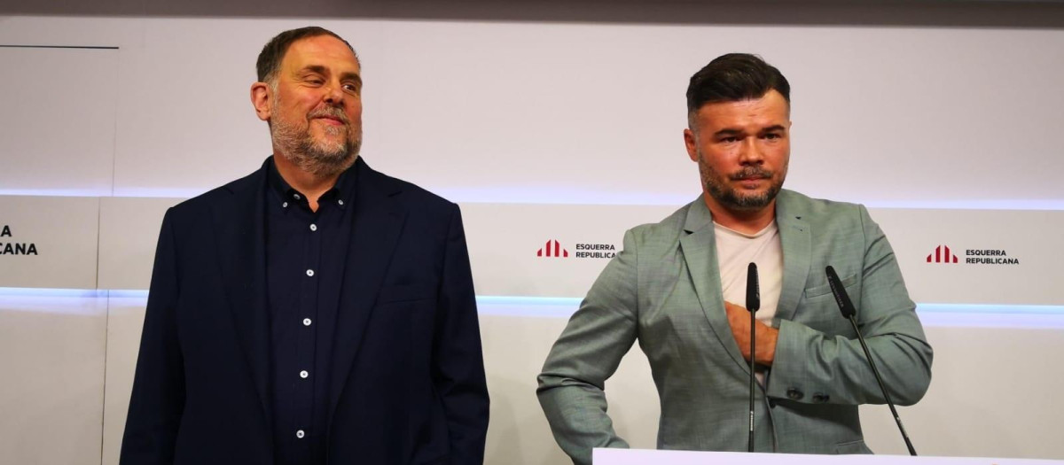 Imagen de Oriol Junqueras y Gabriel Rufián