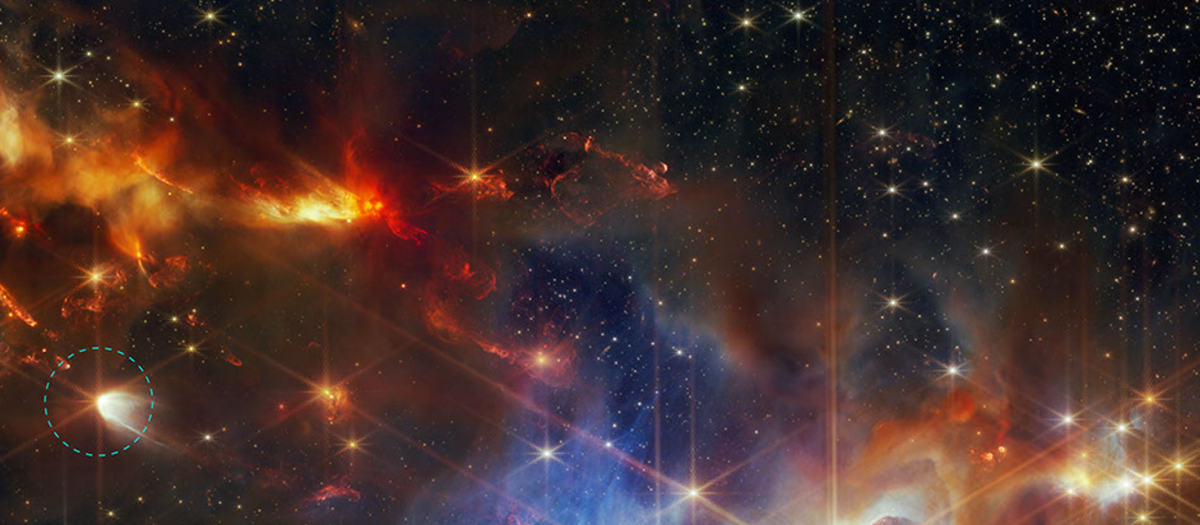 La imagen NIRCam de 2024 del Telescopio Espacial James Webb de la NASA muestra la protoestrella EC 53