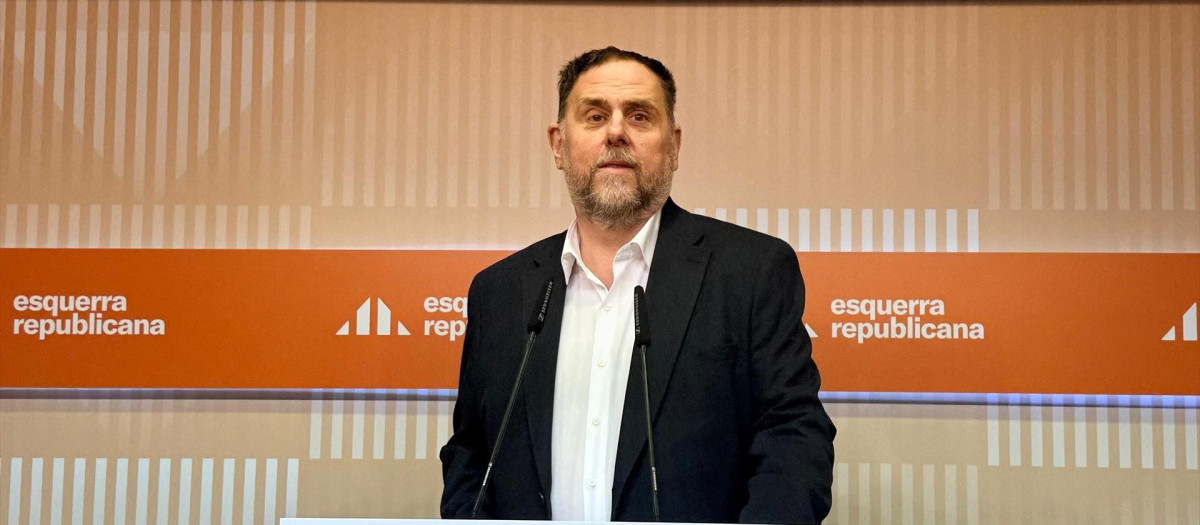 El líder de ERC, Oriol Junqueras